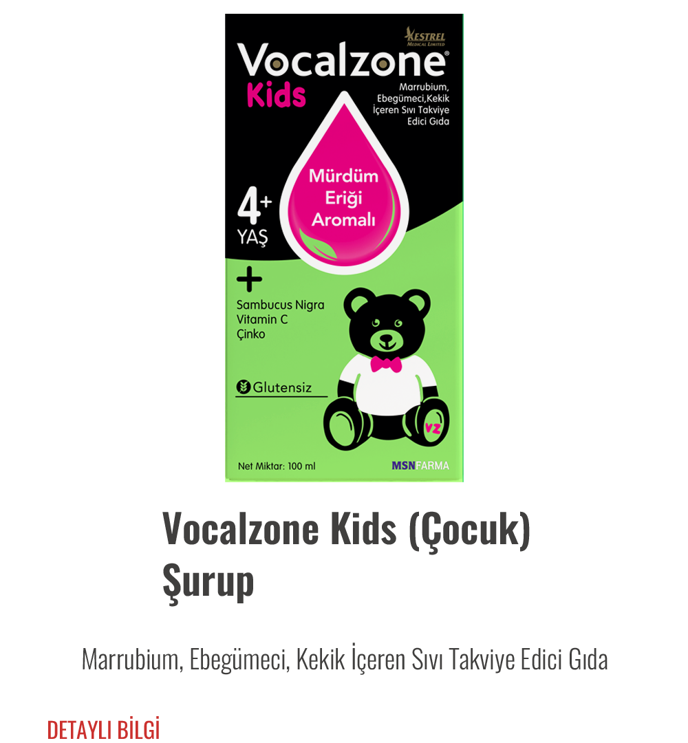 Vocalzone Kids (Çocuk) Şurup